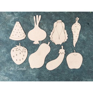 Set tô màu cho bé chủ đề rau củ quả