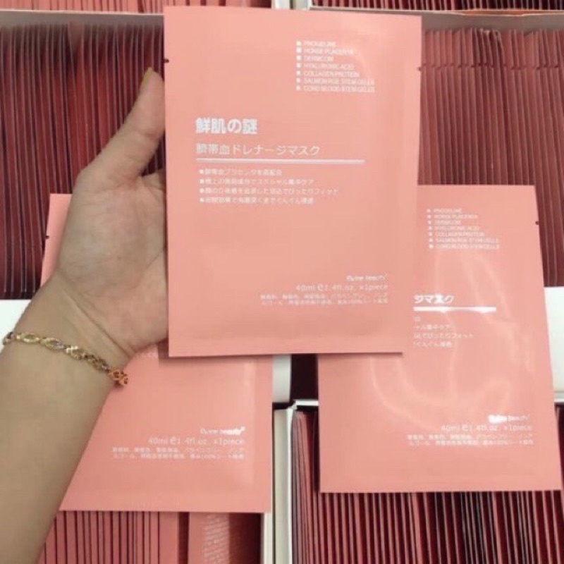 (Date 2023+Tem) HÀNG SẴN 1 hộp 50 miếng - Mask Nhau Thai Nhật Bản - Mặt nạ nhau thai cừu | BigBuy360 - bigbuy360.vn