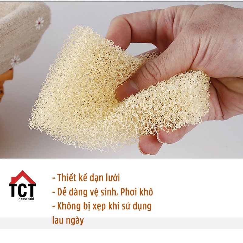 Set 2 Miếng Rửa Chén, Miếng Bọt Biển JieJie Vệ Sinh Chén Bát Chảo Cao Cấp