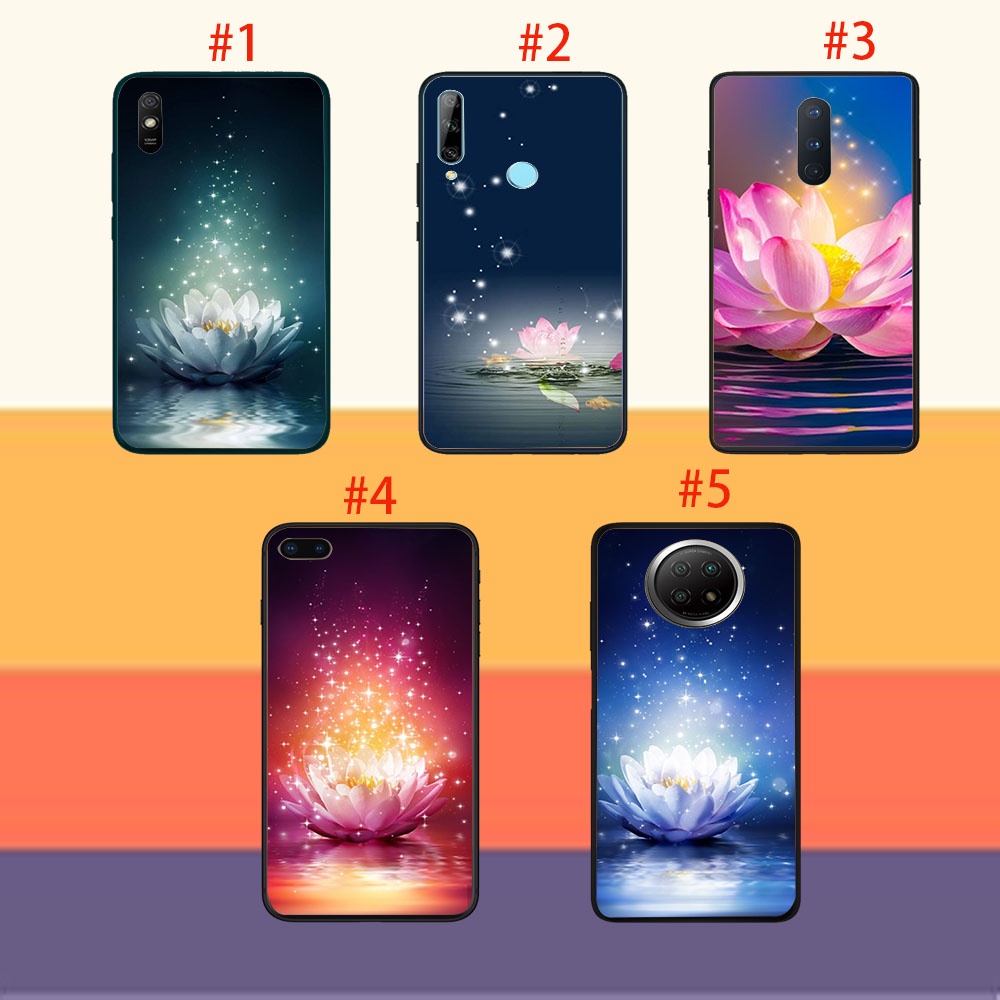 Ốp Điện Thoại Silicone Mềm Chống Sốc In Hình Hoa Sen Cho Iphone Xs Max 6 6s Plus 11 Pro Se 5 5s 7 8 Xr 2016 2020