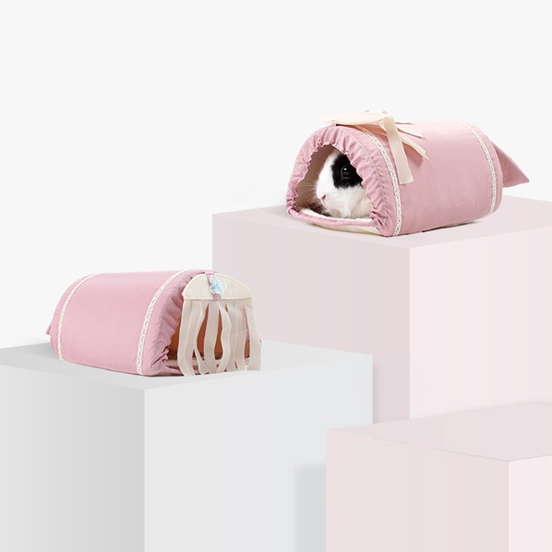 Đường Hầm Kèm Rèm Treo Giường Ngủ Nhỏ Hình Thú Cho Sóc Chuột / Mèo Kitty