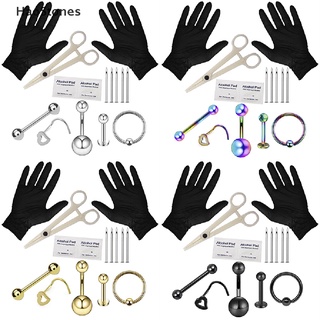 Haostones bộ dụng cụ xỏ khuyên cơ thể chuyên nghiệp dùng cho xỏ khuyên tai mũi môi lông mày môi mũi kim my