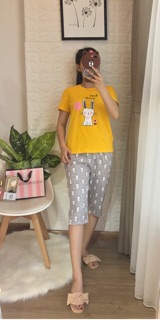 [ Đẹp - Độc- Lạ] Bộ cotton thỏ siêu xinh