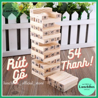 Đồ chơi rút gỗ LuchBox cho bé 54 thanh Wisstoy, giúp bé thông minh, khéo léo và cẩn thận