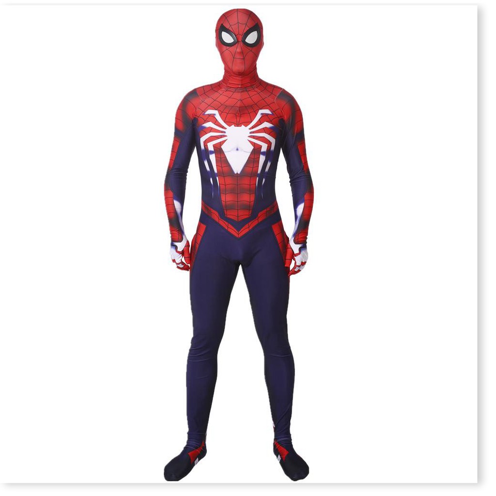 Bộ Trang Phục Spider Man Bộ Đồ Liền Thân Co Giãn Vải Lycra Người Nhện Với Mặt Nạ Trang Phục Halloween Cho Bữa Tiệc Hóa T