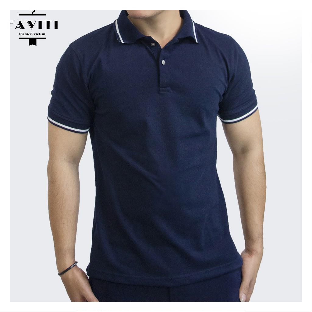 Áo phông nam đẹp cao cấp thời trang có cổ bẻ 2020 AT02 | BigBuy360 - bigbuy360.vn