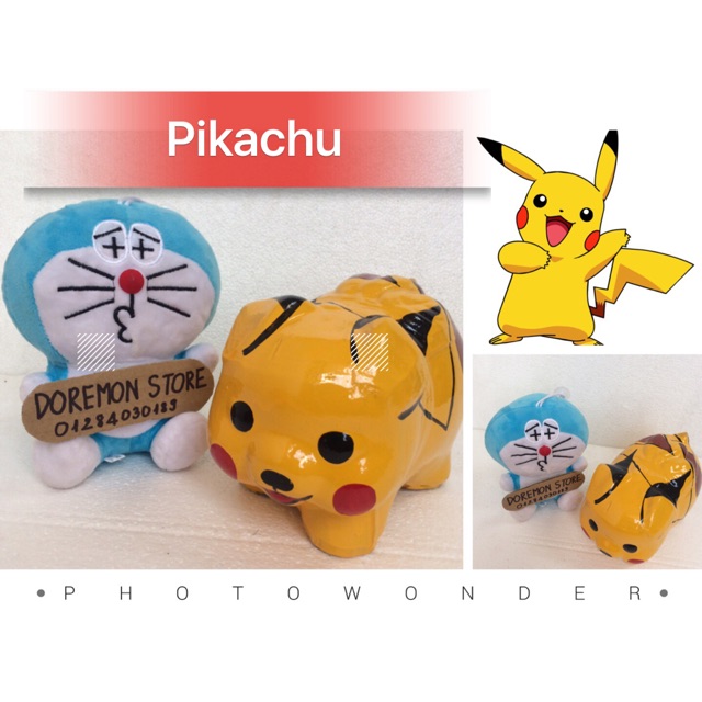 Heo đất handmade Pikachu M 