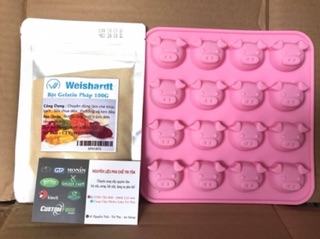 Bột Gelatin Pháp Bloom 250 - Gói 100g