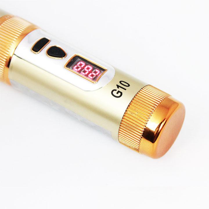 Tăng Đơ Cắt Tóc Nam G10 Có Đèn LED Báo Pin TẶNG Lược + Áo Choàng Chống Nước