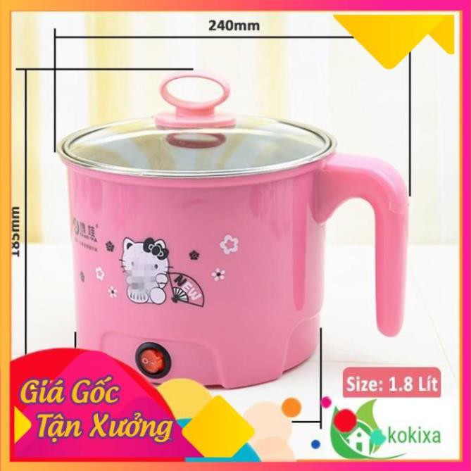 [HOT] [NẤU NHANH] Ca Nấu Mì - Nồi Lẩu Điện Mini Đa Năng Siêu Tốc 18cm[BẢO HÀNH 12 THÁNG] [UYTIN]