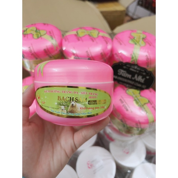 Lẻ kem Bạch Sâm hồng 250g ⚡ CHUẨN CHÍNH HÃNG ⚡ Kem dưỡng trắng Bạch Sâm hàng xịn