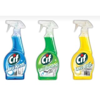 Nước xịt Cif lau kính lau bếp đa năng