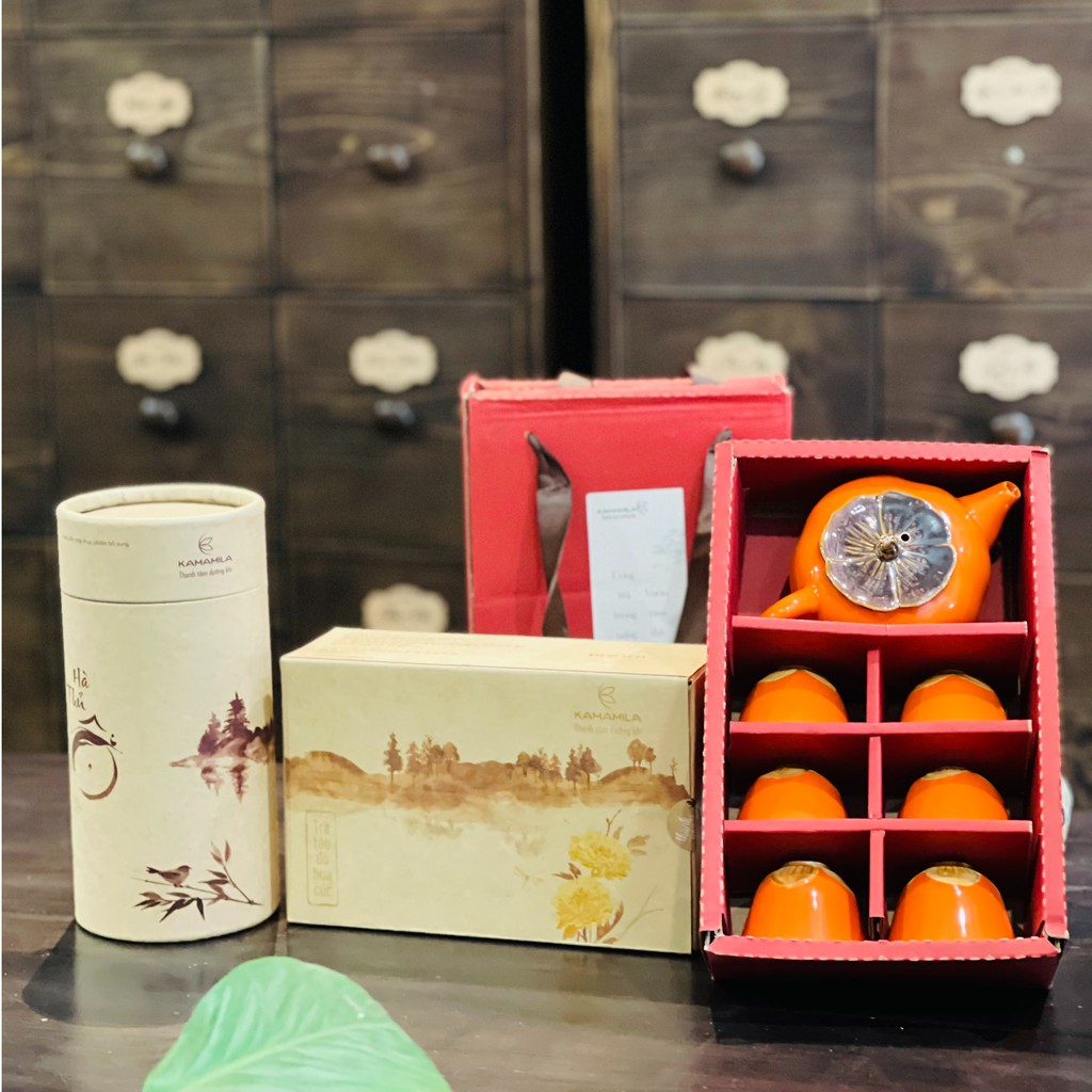 QUÀ TẶNG BỘ ẤM CHÉN PHA TRÀ KAMAMILA | BigBuy360 - bigbuy360.vn