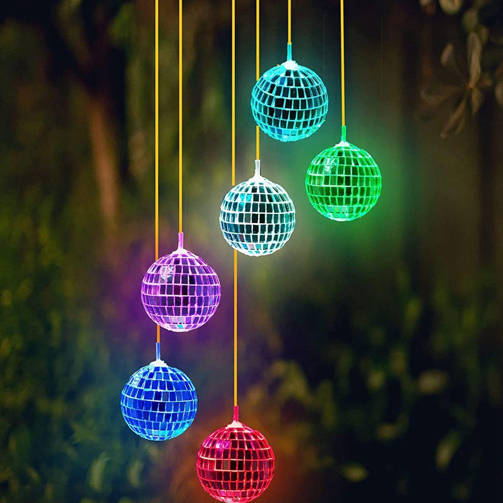Chuông Gió Có Đèn LED Thay Đổi Màu Sắc Chống Nước Trang Trí Sân Vườn