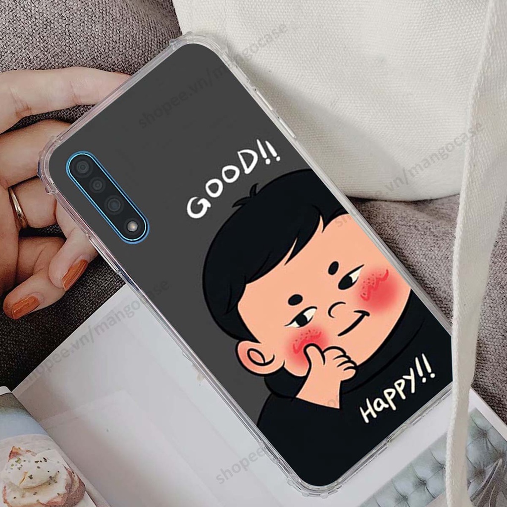 Ốp lưng Vsmart Live in hình happy nice, bé gấu đáng yêu