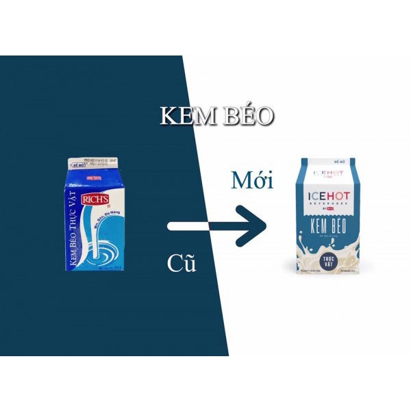 Kem Béo Thực Vật Rich Base On Top Icehot