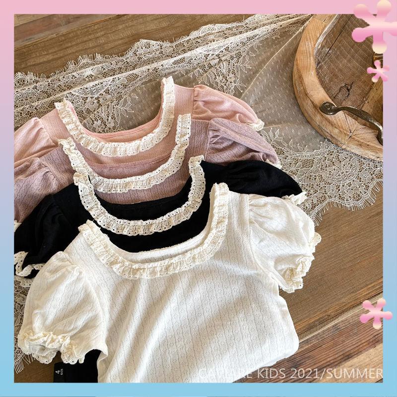 Áo Sơ Mi Tay Ngắn Thời Trang Mùa Hè Phong Cách Hàn Quốc Dễ Thương Dành Cho Bé Gái 2022