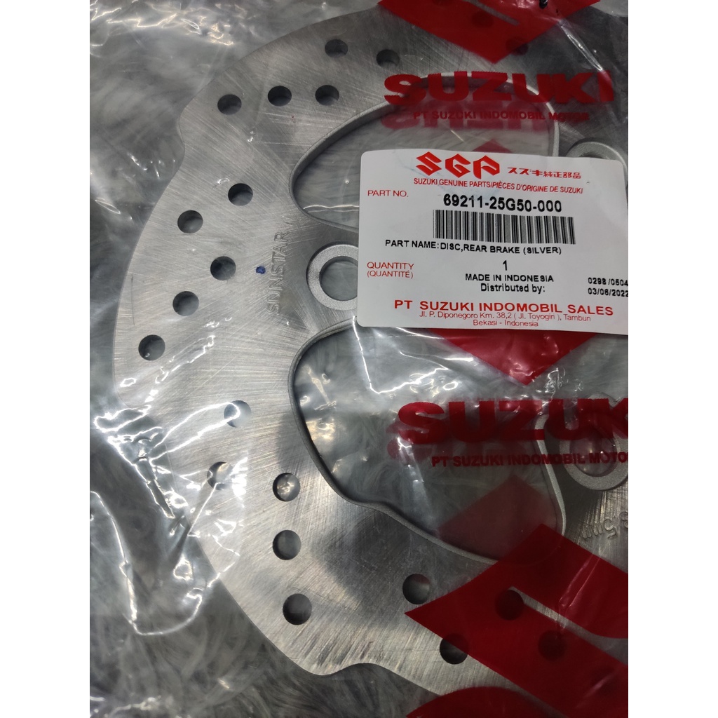 Đĩa Thắng  Sau ZIN RAIDER FI - SATRIA FI chính hãng SUZUKI INDONESIA