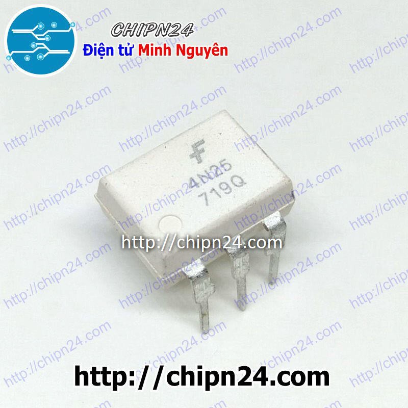 [2 CON] IC 4N25 DIP-6 Trắng (4N25M)