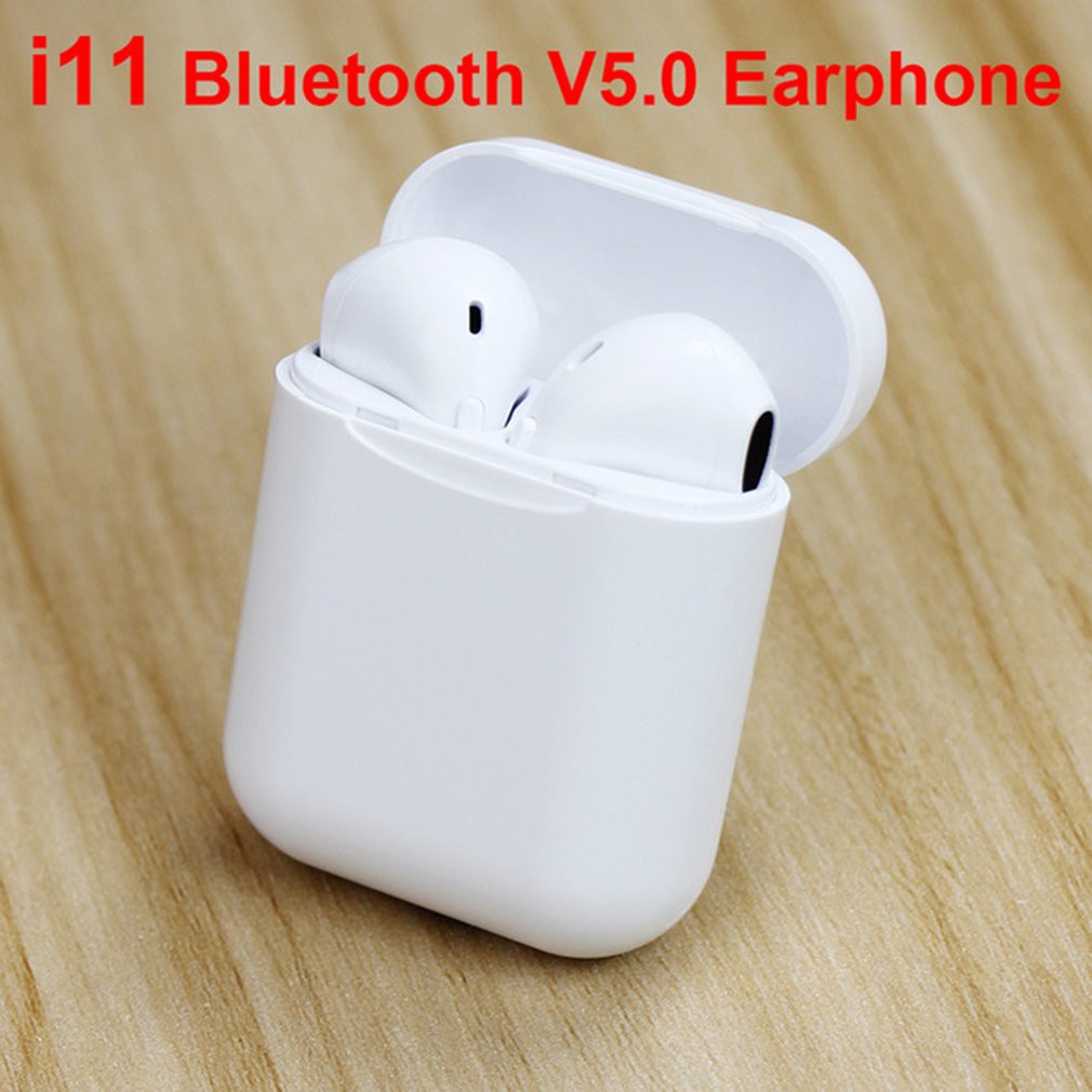 Tai nghe đôi nhét tai bluetooth I11 Tws 5.0 kèm hộp sạc phiên bản mới nhất tỉ lệ 1:1