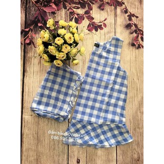 Bộ bầu mặc nhà kẻ caro