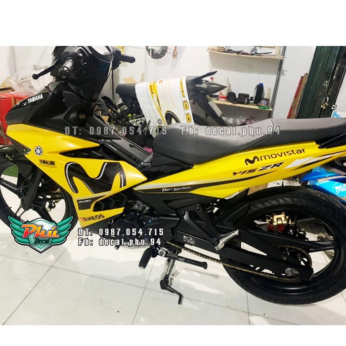 Tem rời Exciter 150 Movistar vàng đen 2 1