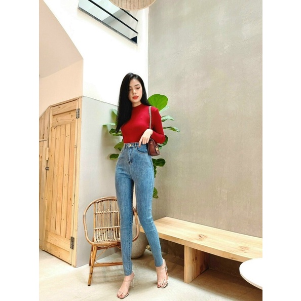 quần jeans lưng cao