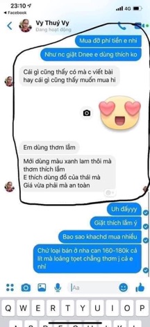 Nước giặt Dnee Thái Lan túi 600ml hxt