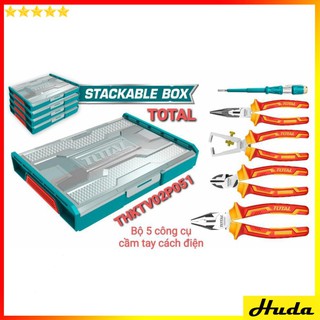 BỘ CÔNG CỤ CẦM TAY CÁCH ĐIỆN 5 CHI TIẾT TOTAL THKTV02P051