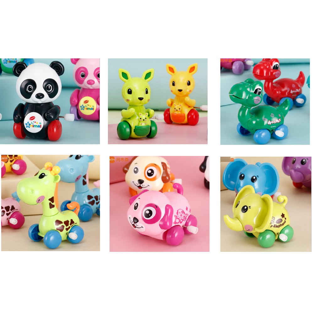 Đồ chơi lên dây cót cho bé gồm nhiều con vật dễ thương Lakids
