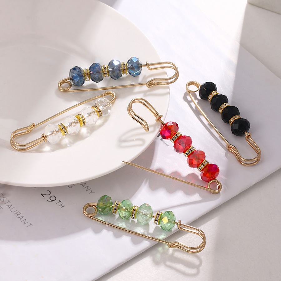 Ghim Cài Thắt Lưng Quần Bằng Kim Loại Đính Hạt Pha Lê Sang Trọng