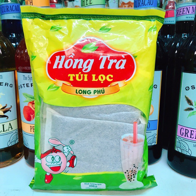 Hồng trà túi lọc Long phú 200gram | Tổng kho Nguyên liệu giá sỉ