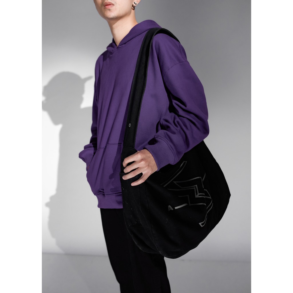Áo hoodie nam chất nỉ bông form rộng dày dặn phong cách SNAZZY V3 PURPLE HOODIE