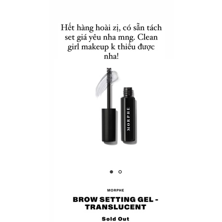 Gel định hình lông mày Morphe - K màu Clean girl makeup