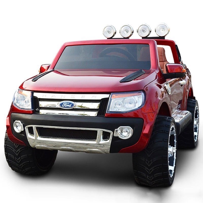 Ô tô xe điện trẻ em địa hình FORD RANGER XLS 2 chỗ 4 động cơ ghế da cao cấp ( Đỏ-Đen-Trắng-Xanh)