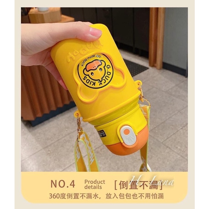 BÌNH NƯỚC VỊT SIÊU CUTE CÓ DÂY ĐEO