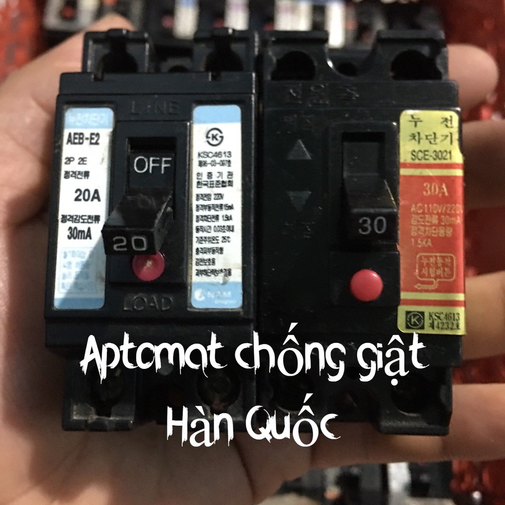 Aptomat chống giật Hàng Quốc mua 10 tặng 1