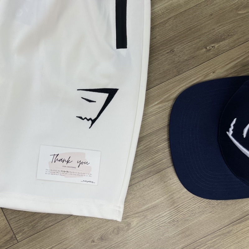 Quần đùi nam thể thao DO GYM SHOP logo thêu thun poly co giãn 4 chiều thoáng mát