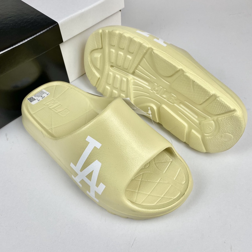 Dép Quai Ngang Nam Nữ Đế Cao MLB SLIDE Bánh Mì Unisex Đúc Nguyên Khối Cao 5cm Nhiều Màu Sắc