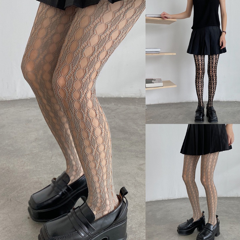 Youyo Quần Tất Lưới Xuyên Thấu Phong Cách Harajuku Quyến Rũ Dành Cho Nữ