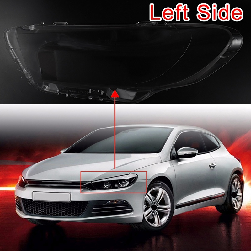 Cặp Ốp Đèn Pha Trong Suốt Thay Thế Cho Xe Hơi Scirocco 2008-2014