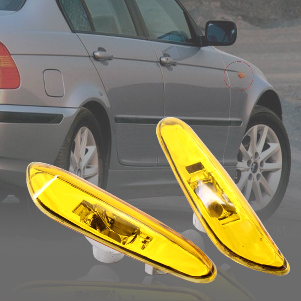Set 2 Ốp Đèn Báo Tín Hiệu Xi Nhan Dành Cho Ô Tô 63137165915 63137165916 Phụ Kiện Cho Xe Hơi BMW 3 Series E46 02-05