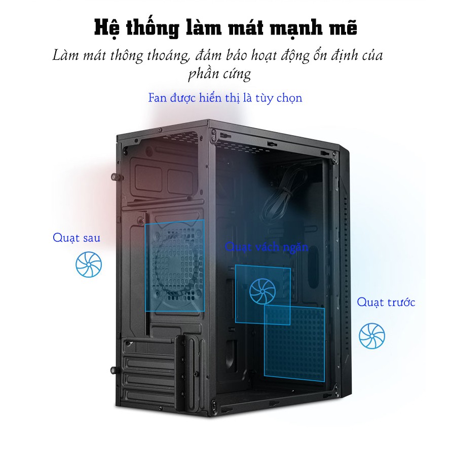 Vỏ máy tính Golden Field X10 Angry Warrior - Hàng chính hãng