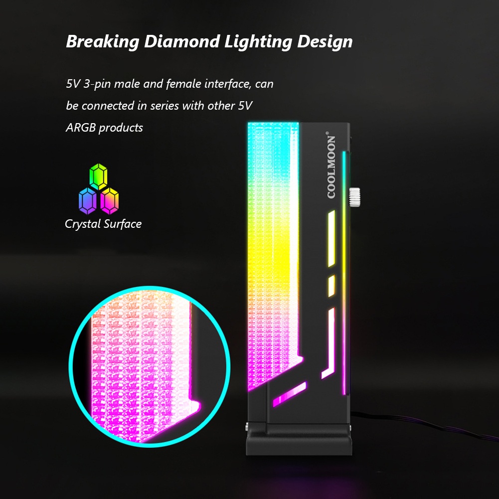 Quạt tản nhiệt CM-GH2 5V A-RGB nhiều màu sắc dành cho máy tính | BigBuy360 - bigbuy360.vn