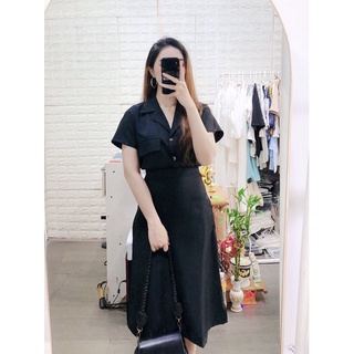SET ÁO VEST +CHÂN VÁY MIDI (KÈM ẢNH THẬT SHOP CHỤP)