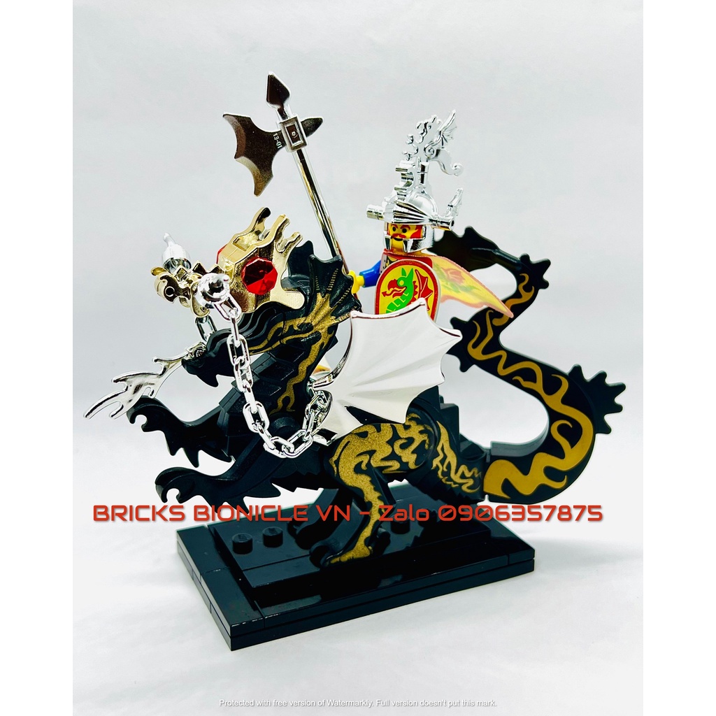 LEGO MINIFIGURES - ĐỒ CHƠI XẾP HÌNH LEGO MINIFIGURES - DRAGON KNIGHT & SLIVER DRAGON PLUME