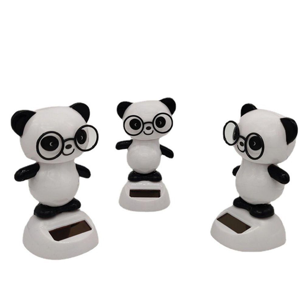 Norman Đồ Chơi Gấu Trúc Chạy Bằng Năng Lượng Mặt Trời Để Bàn Trang Trí Xe Hơi