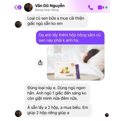 Hồng Sâm Củ Sen CHUNHO NCARE Điều Hòa Huyết Áp Đặc Biệt Giúp Ngủ Ngon Hàng Thượng Hạng  - Hộp 60 Gói