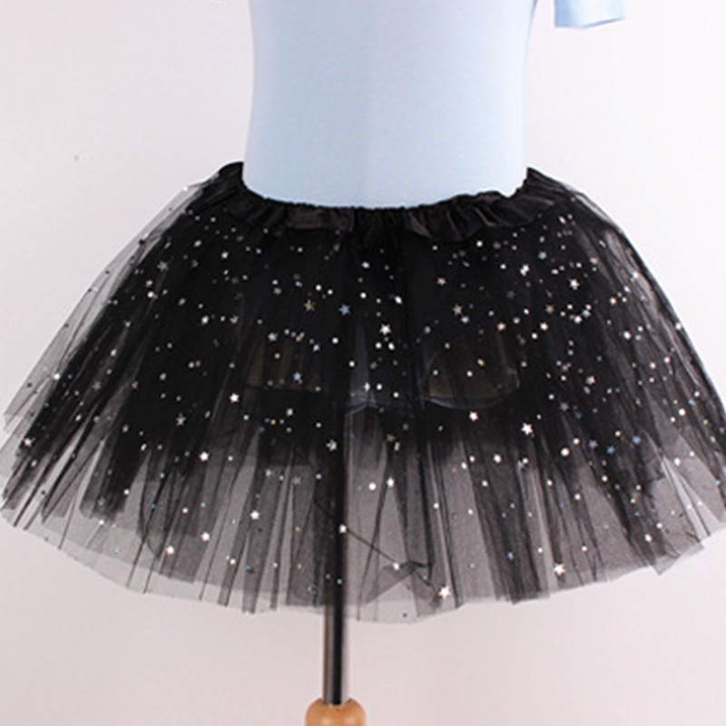 Chân Váy Lưới Co Giãn Lấp Lánh Dành Cho Bé Gái Tập Múa Ballet