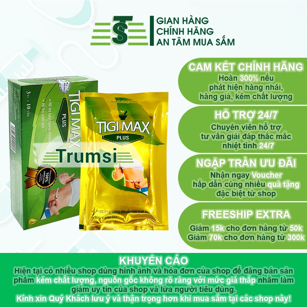 Giảm Cân Nhanh Cấp Tốc An Toàn Hiệu Quả Cho Người Có Cơ Địa Khó Và Phụ Nữ Sau Sinh Chính Hãng Tại Nhà Tigi Max Plus